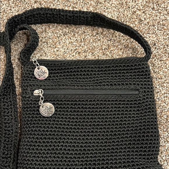 The Sak Black Crochet Shoulder Bag - Picture 5 of 10